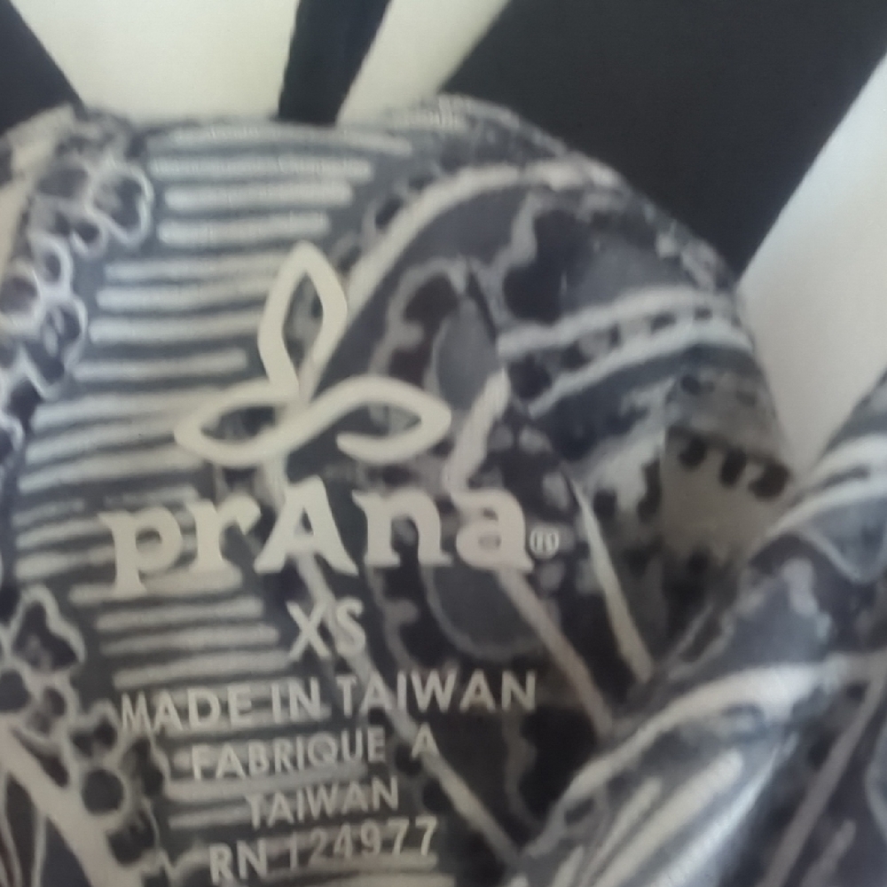Prana Monochrome Patterned Top